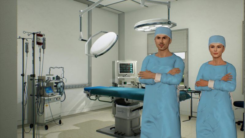 Figure 7: A doctor and nurse in an operation theatre.